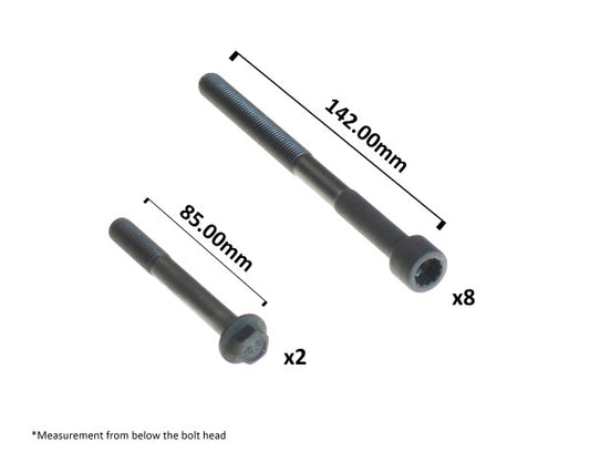 Heat bolt set for Toyota 1GRFE and 2GRFE